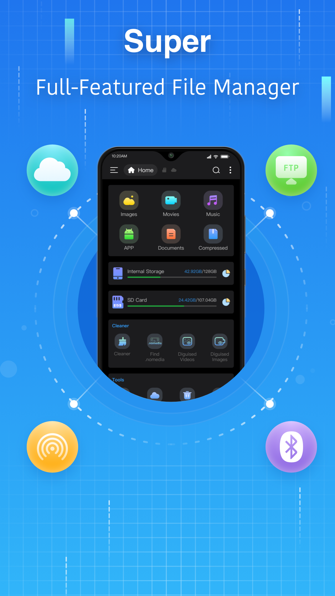 اسکرین شات 1 برنامه Super File Manager Explorer