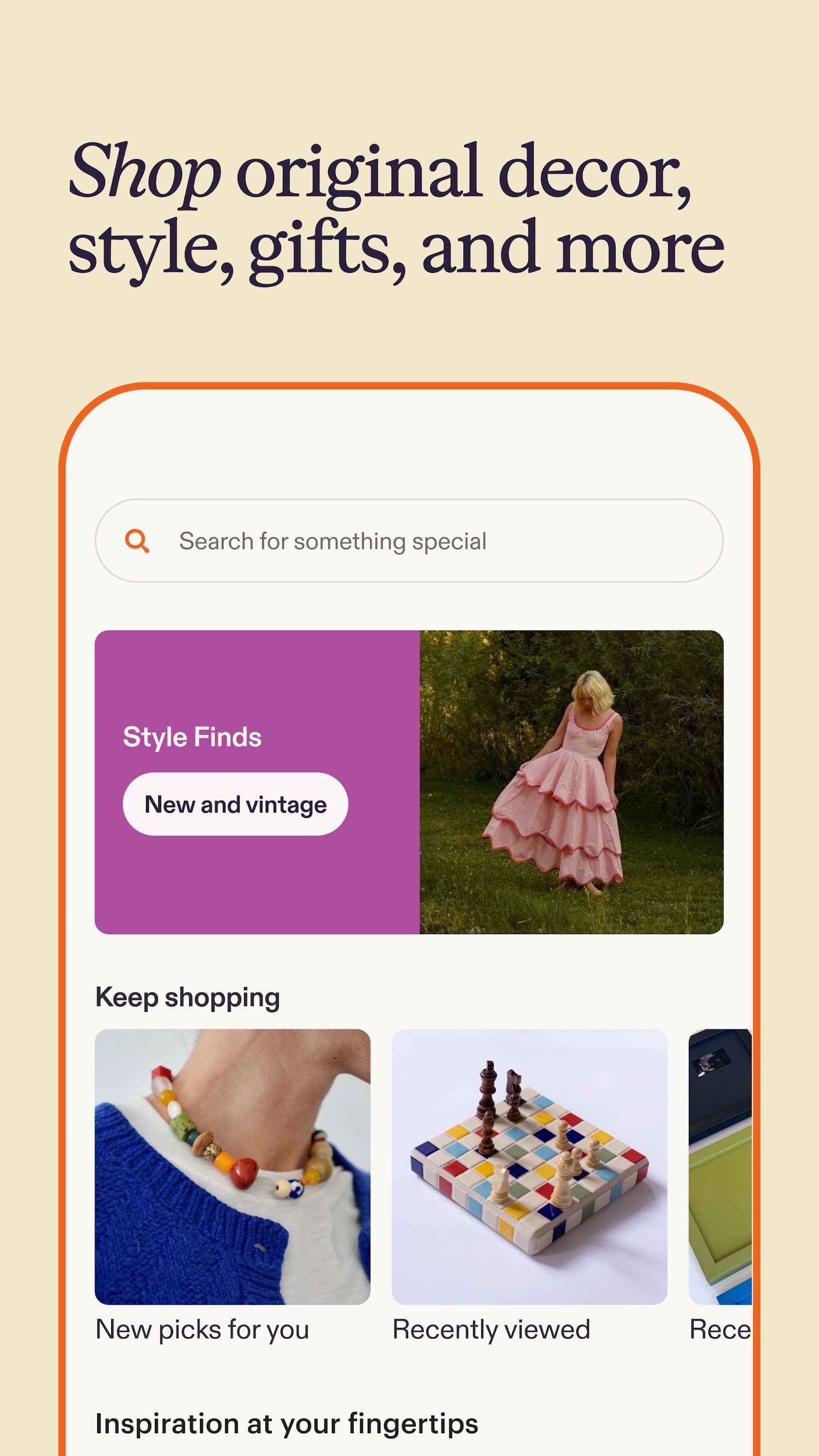 اسکرین شات 2 برنامه Etsy: Shop Home, Style & More
