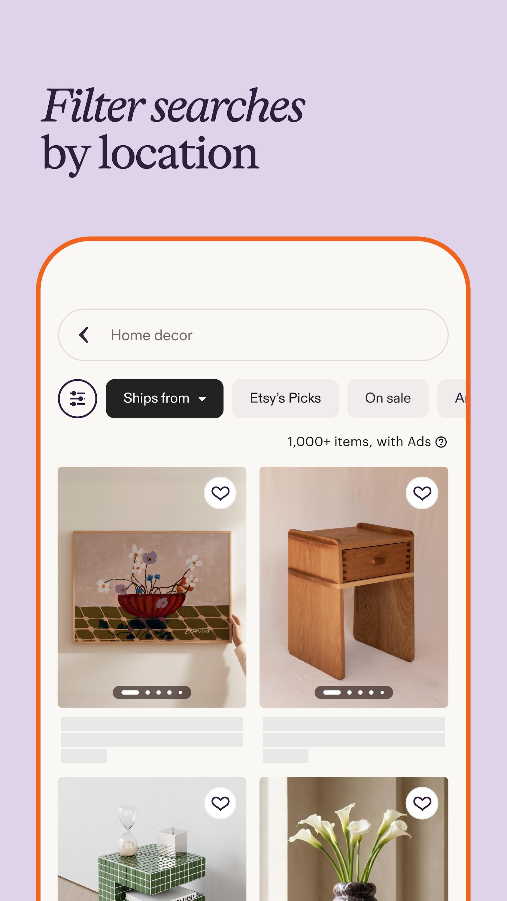 اسکرین شات 4 برنامه Etsy: Shop Home, Style & More
