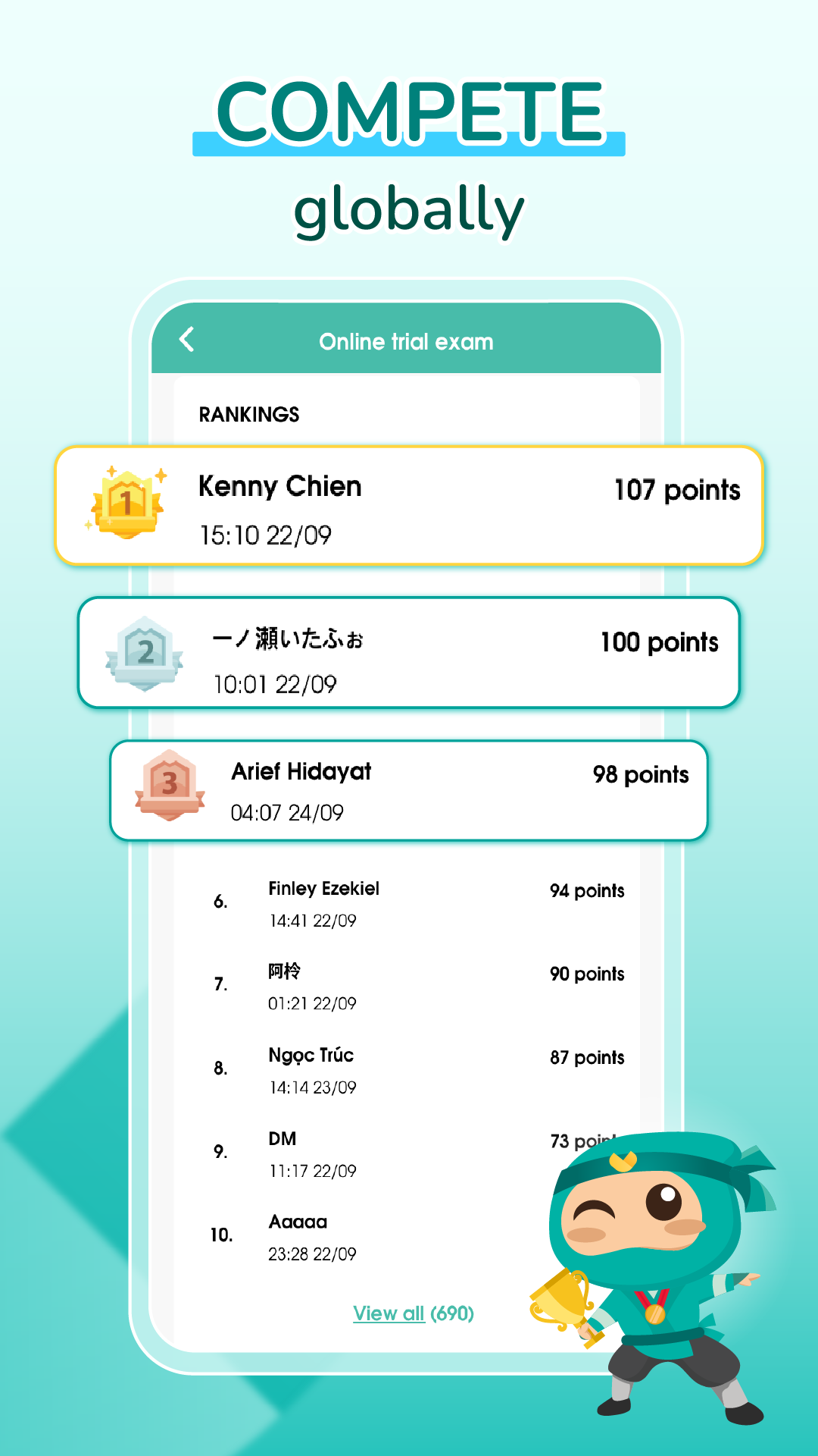 اسکرین شات 4 برنامه Migii JLPT: JLPT test N5-N1