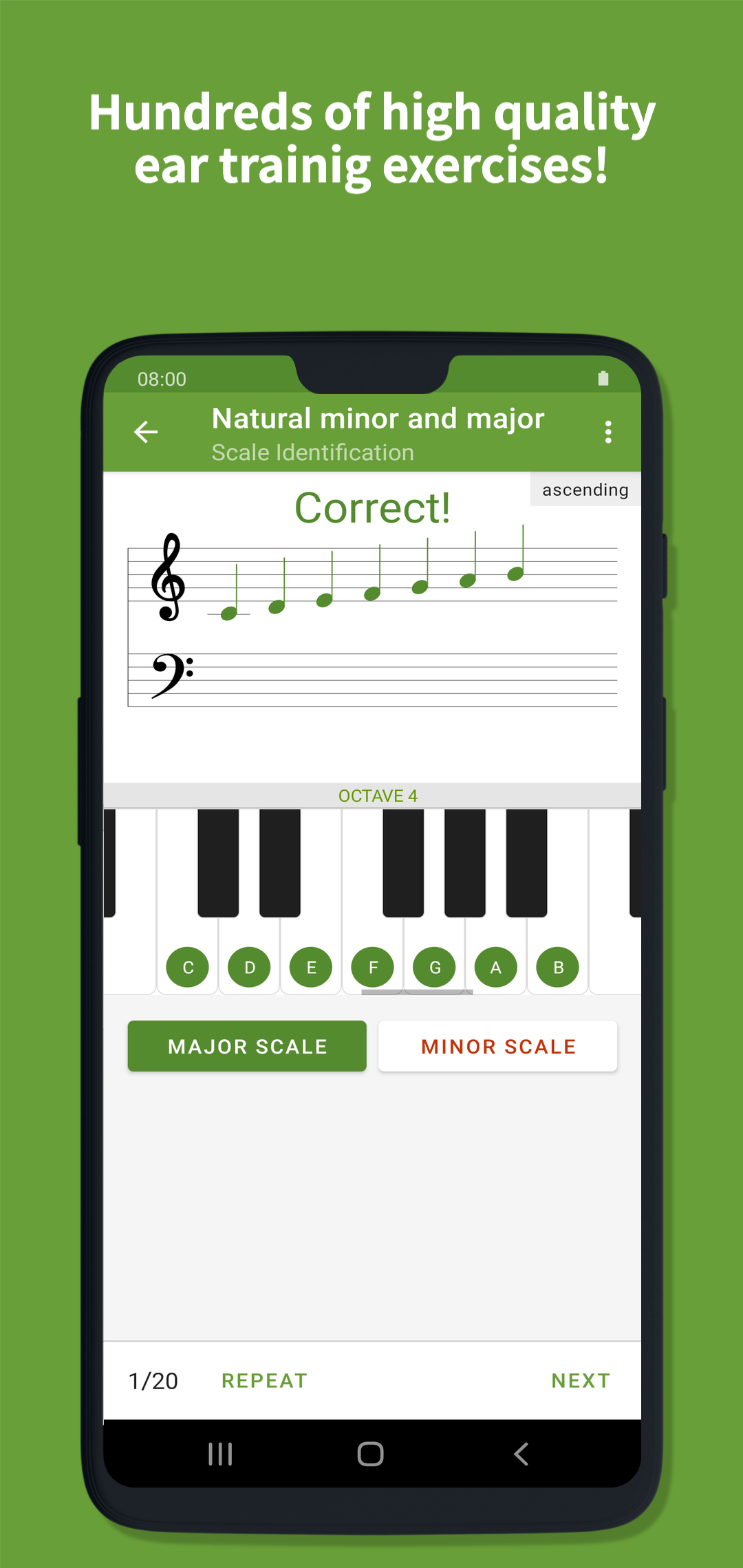 اسکرین شات 2 برنامه Perfect Ear: Music & Rhythm