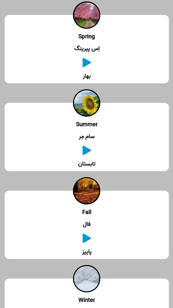 اسکرین شات 4 برنامه اموزش لغات انگلیسی