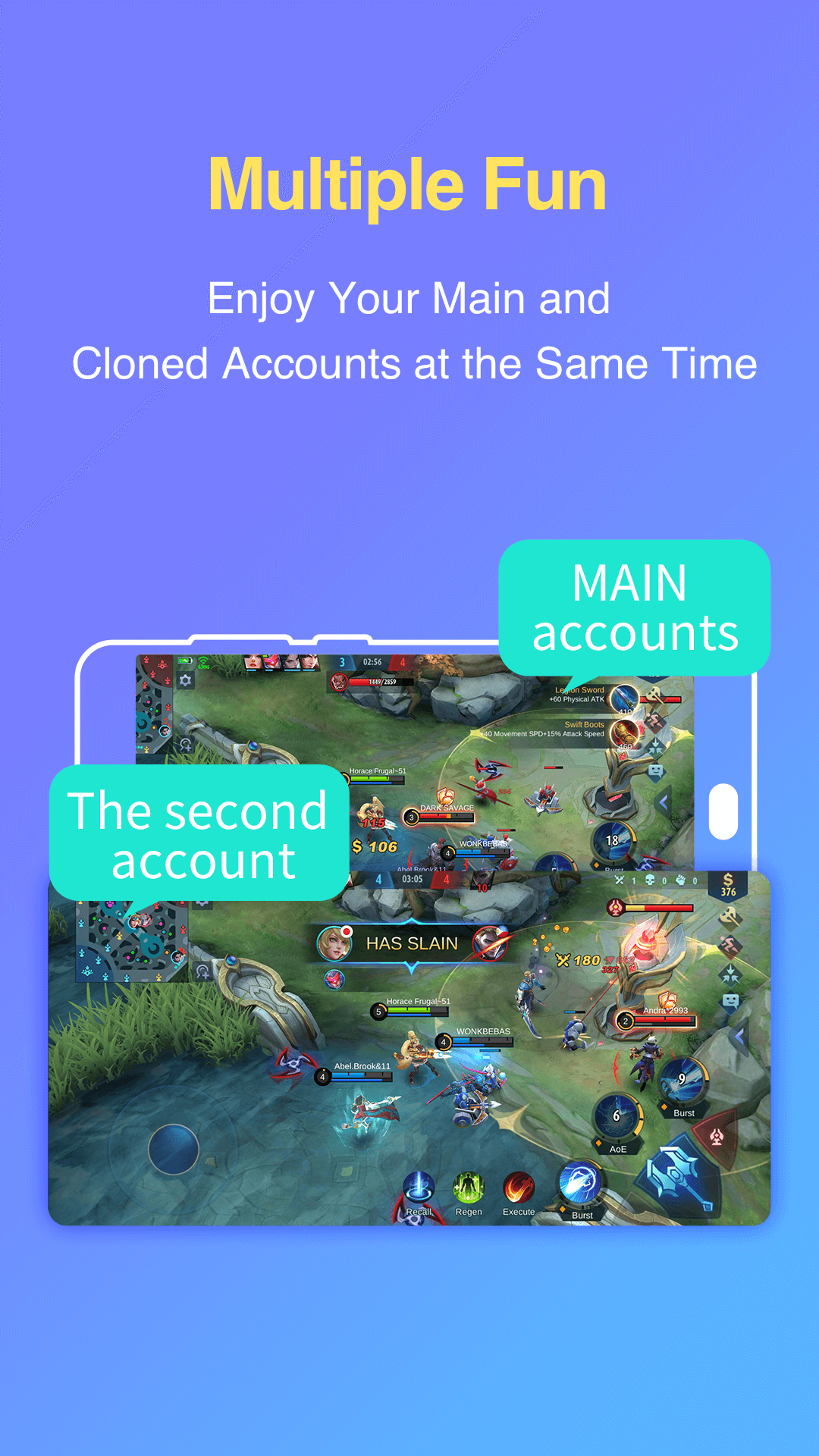 اسکرین شات 4 برنامه Parallel App - Dual App Cloner