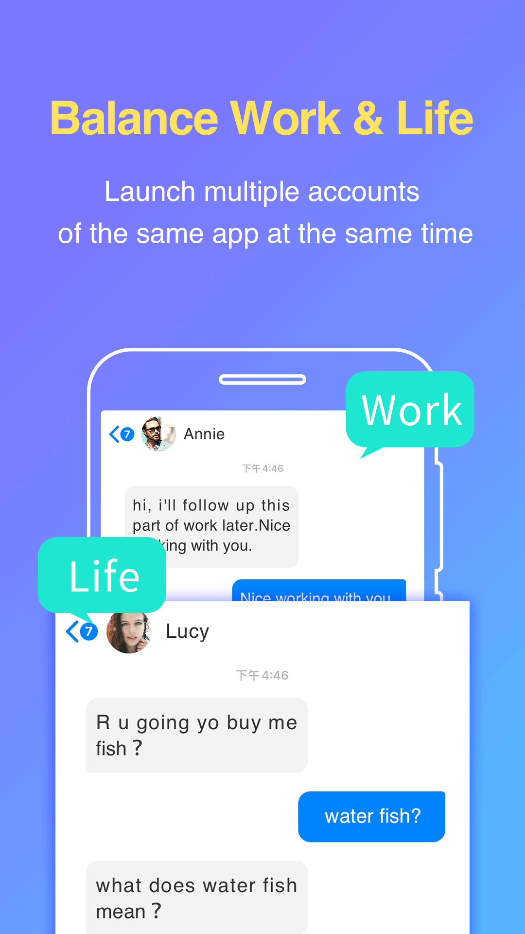 اسکرین شات 3 برنامه Parallel App - Dual App Cloner