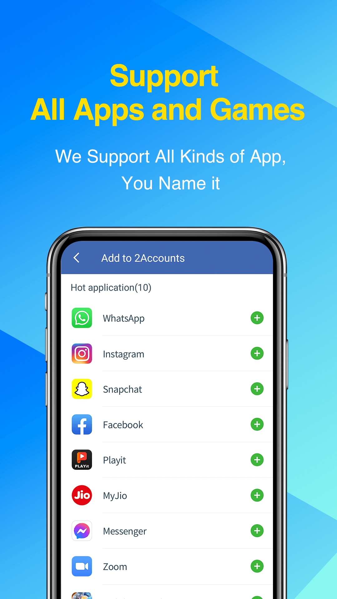اسکرین شات 4 برنامه 2Accounts - Dual Apps Space