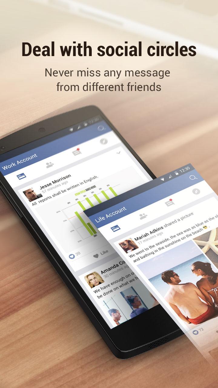 اسکرین شات 3 برنامه Multiple Accounts - Assist