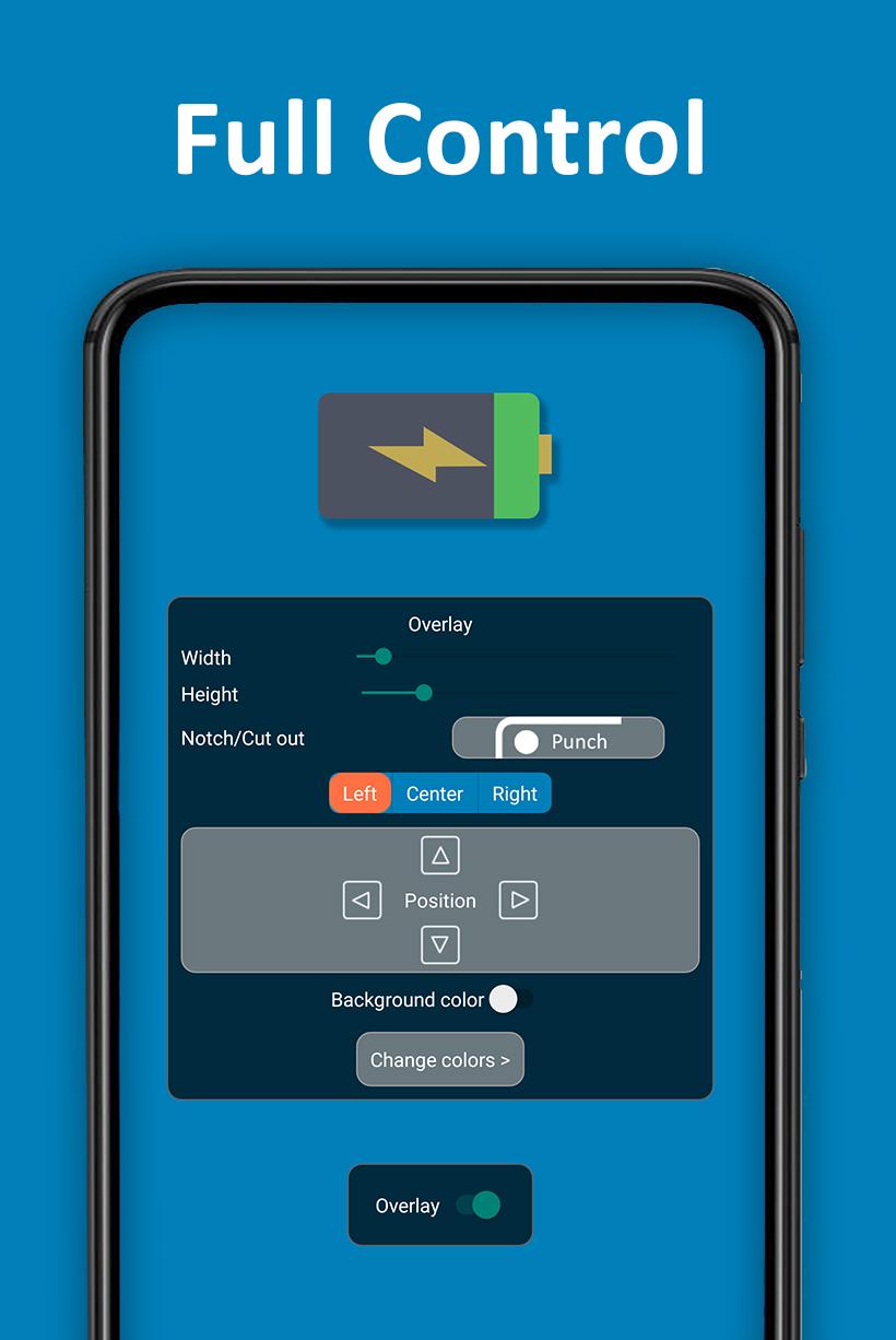 اسکرین شات 2 برنامه Notch Battery Bar Energy Ring