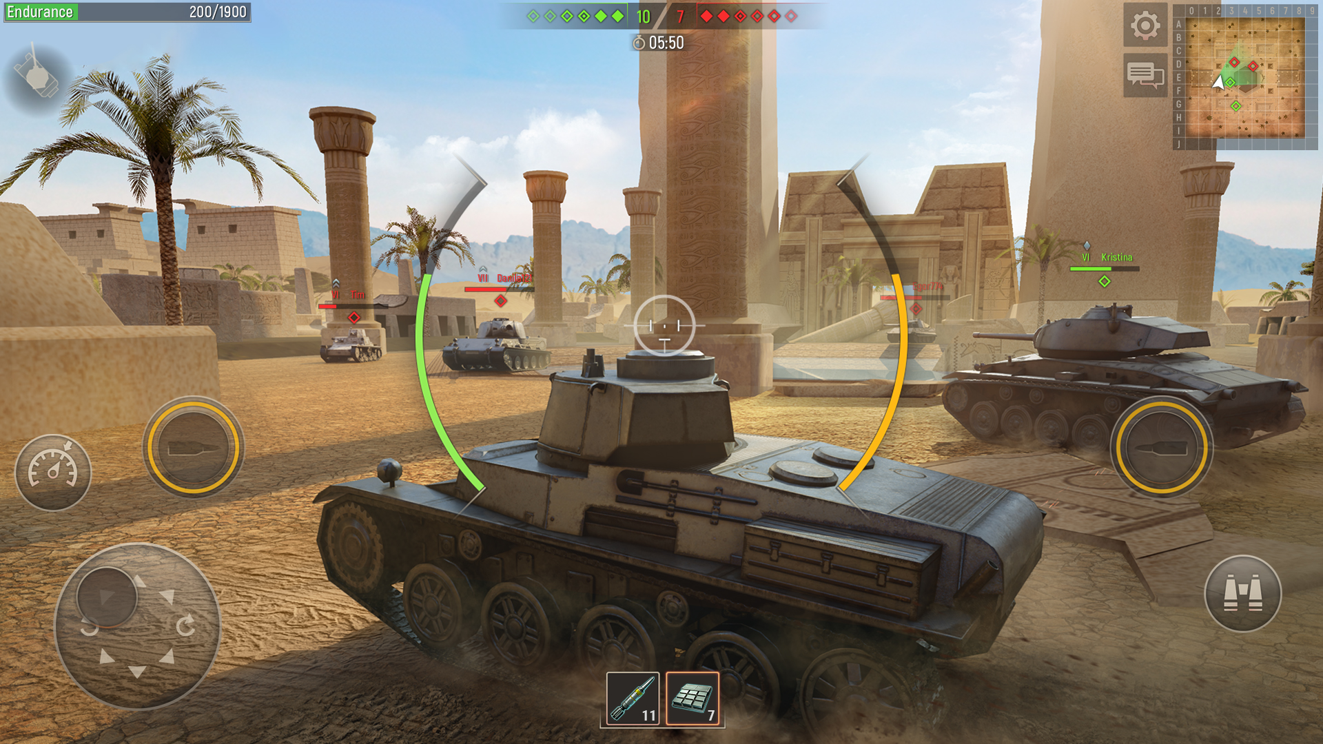 اسکرین شات 3 بازی Battle Tanks:Tanks War Game