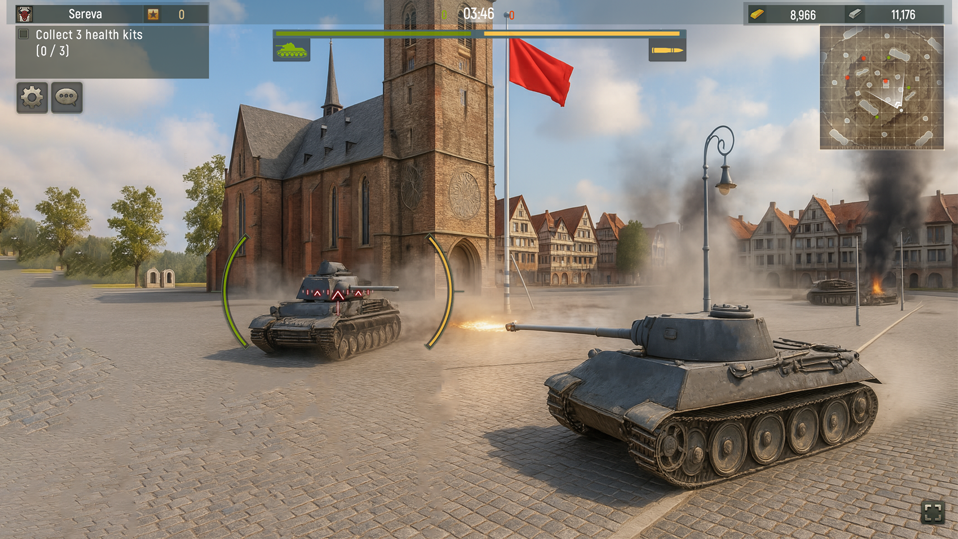 اسکرین شات 3 بازی Grand Tanks：Battle Tank Games
