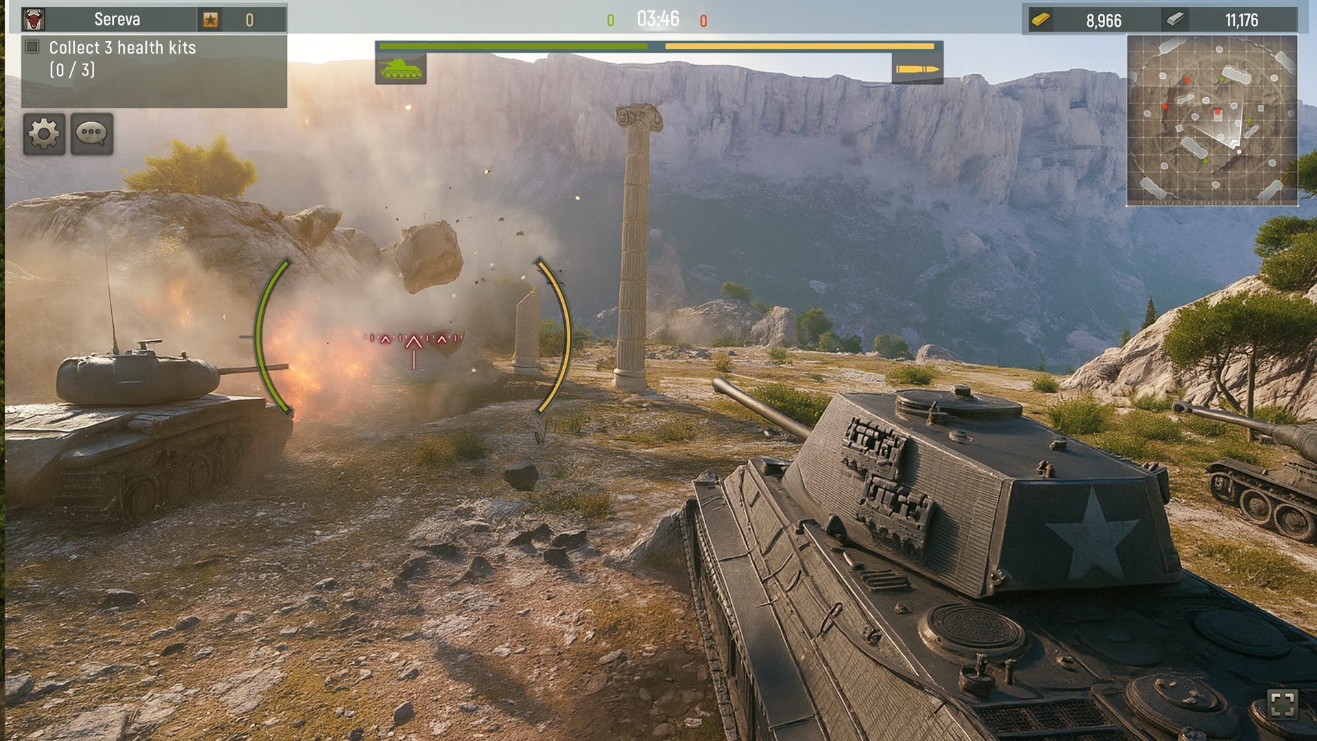 اسکرین شات 6 بازی Grand Tanks：Battle Tank Games