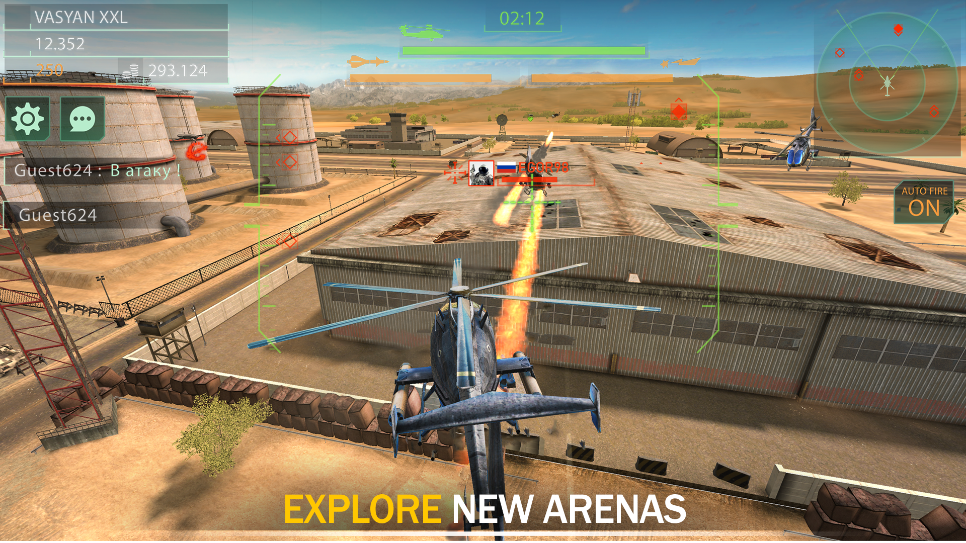 اسکرین شات 2 بازی Gunship Force: Helicopter Game