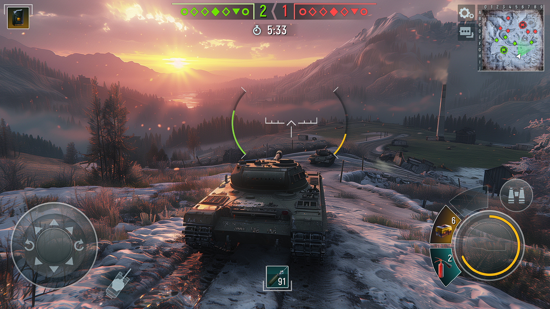 اسکرین شات 1 بازی Tank Force: Battle Tanks Games