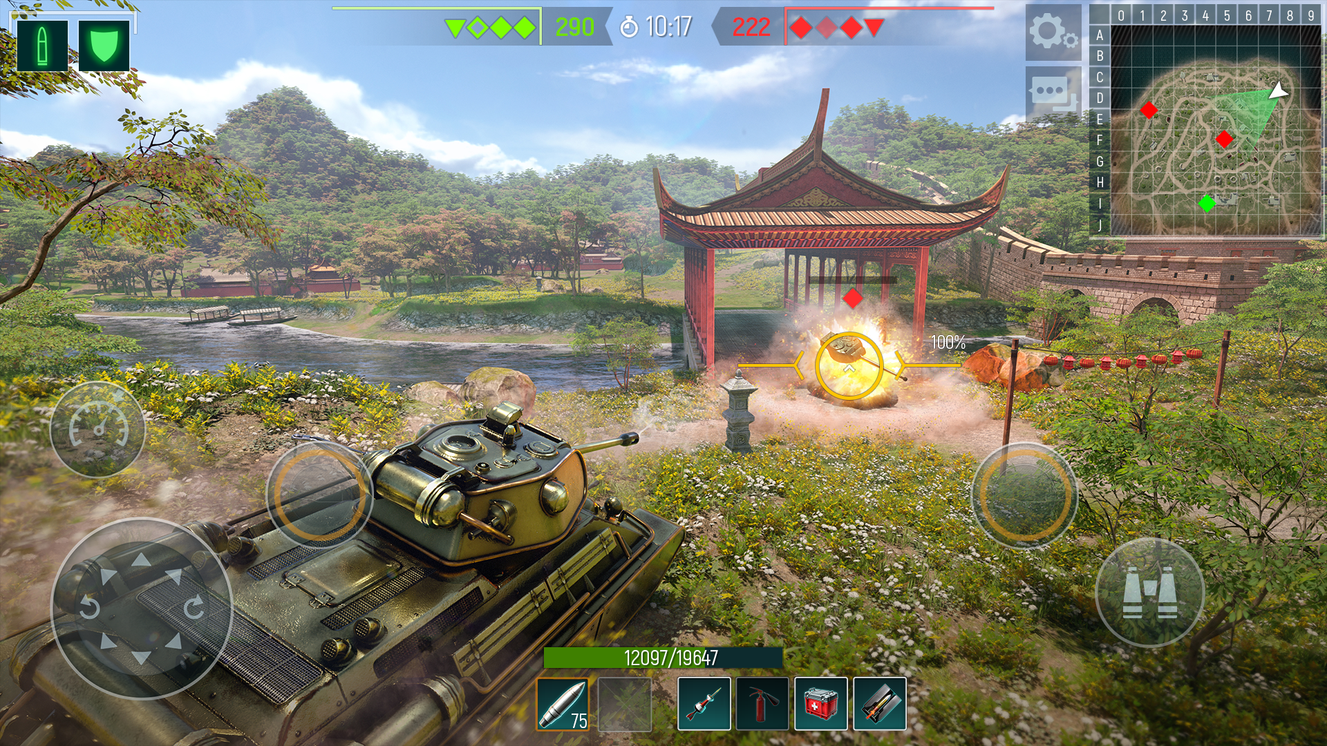 اسکرین شات 7 بازی Tank Force: War Tanks Games