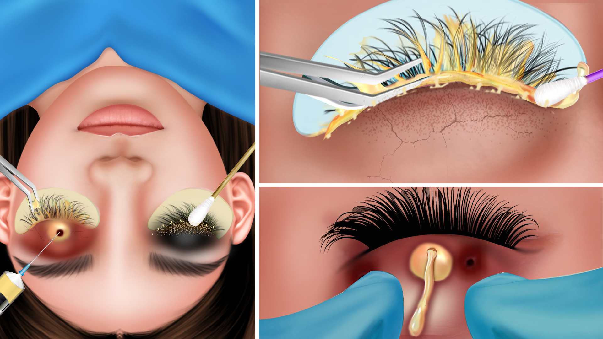 اسکرین شات 1 بازی Eye Art ASMR-DIY Makeup Games