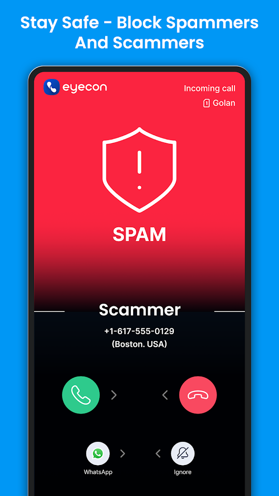 اسکرین شات 1 برنامه Eyecon Caller ID & Spam Block
