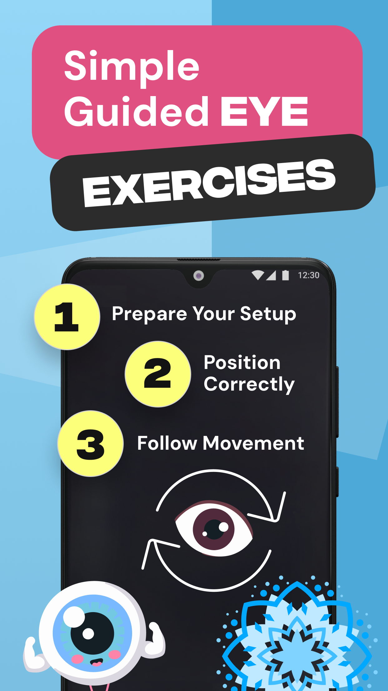 اسکرین شات 3 برنامه Eye Exercises: VisionUp