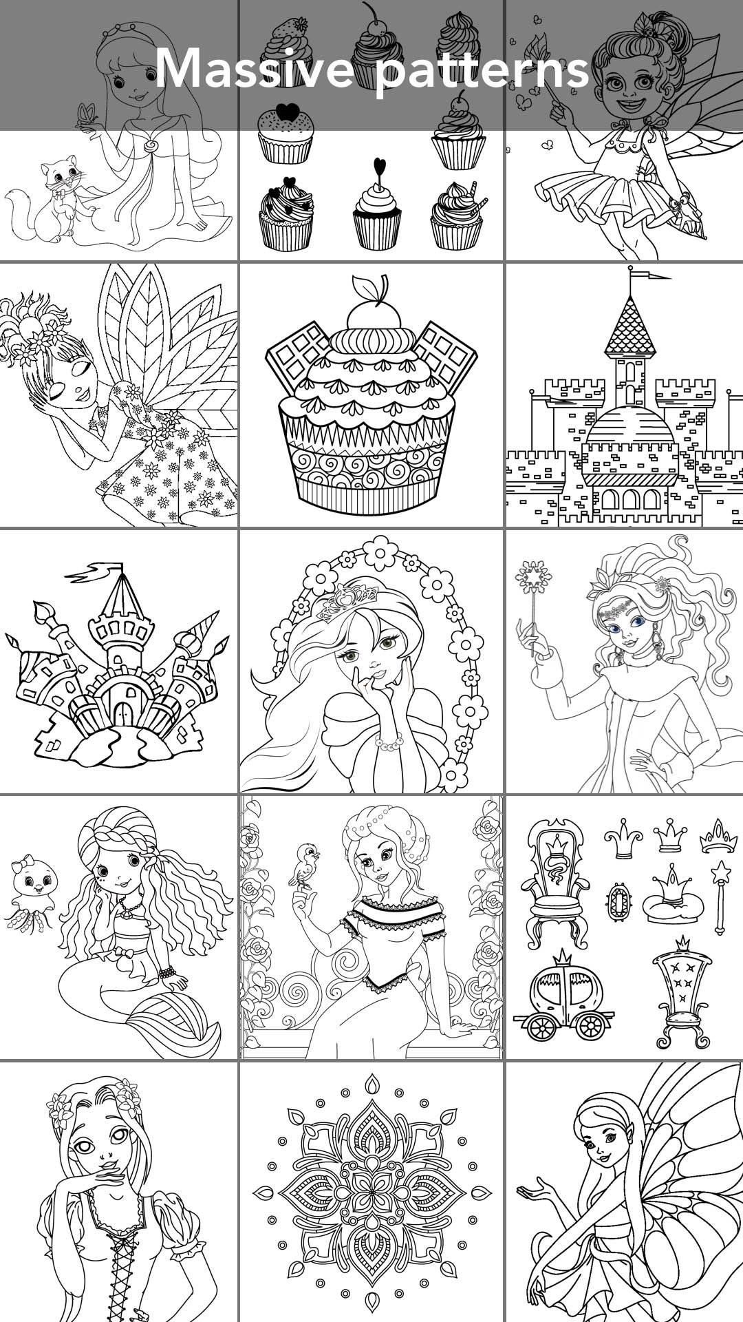 اسکرین شات 2 بازی Princess coloring book