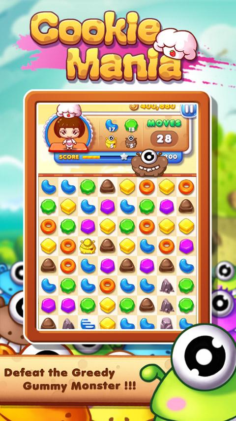 اسکرین شات 2 بازی Cookie Mania - Match-3 Sweet G