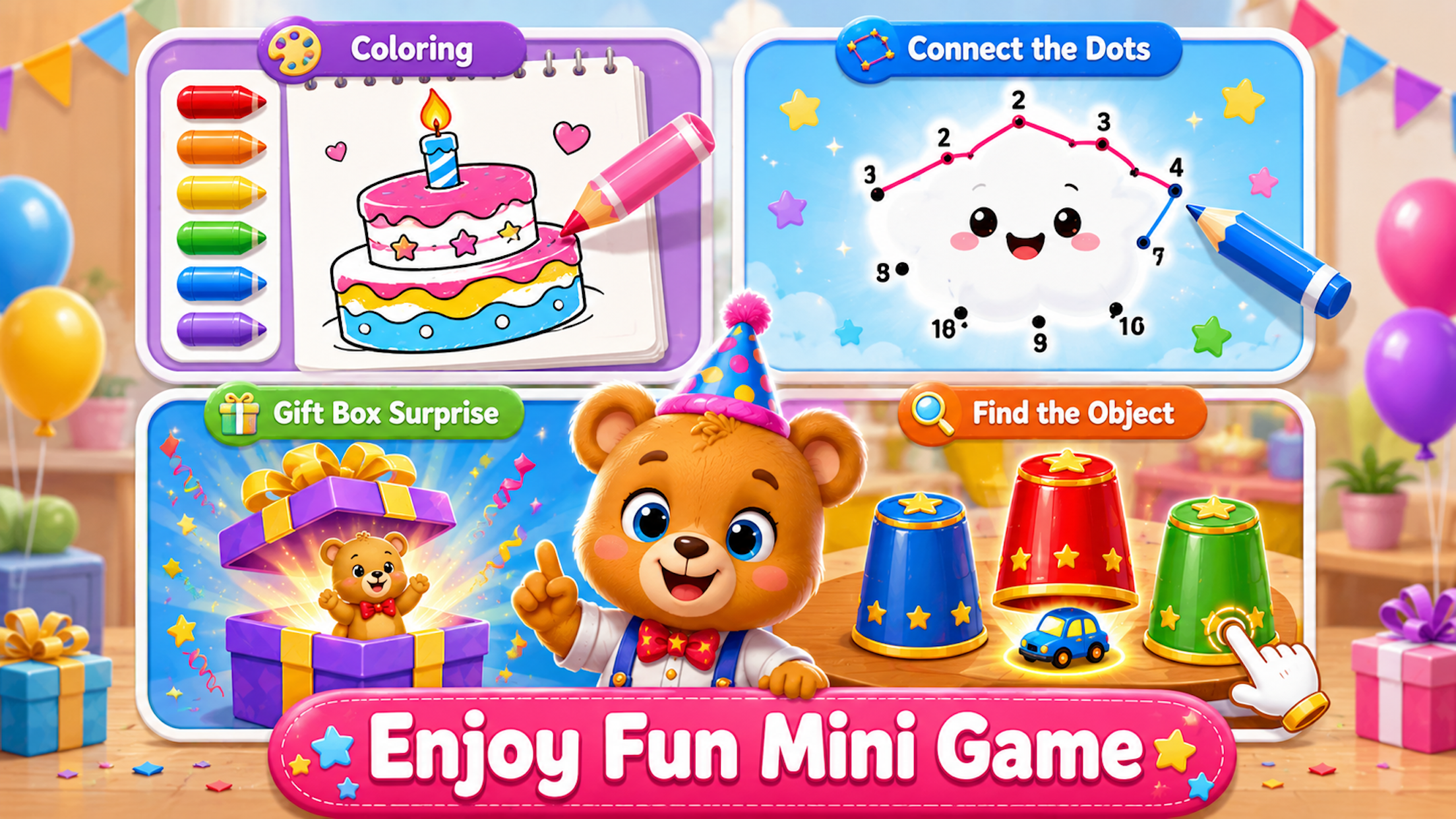 اسکرین شات 4 بازی Kids Birthday Cake & Party