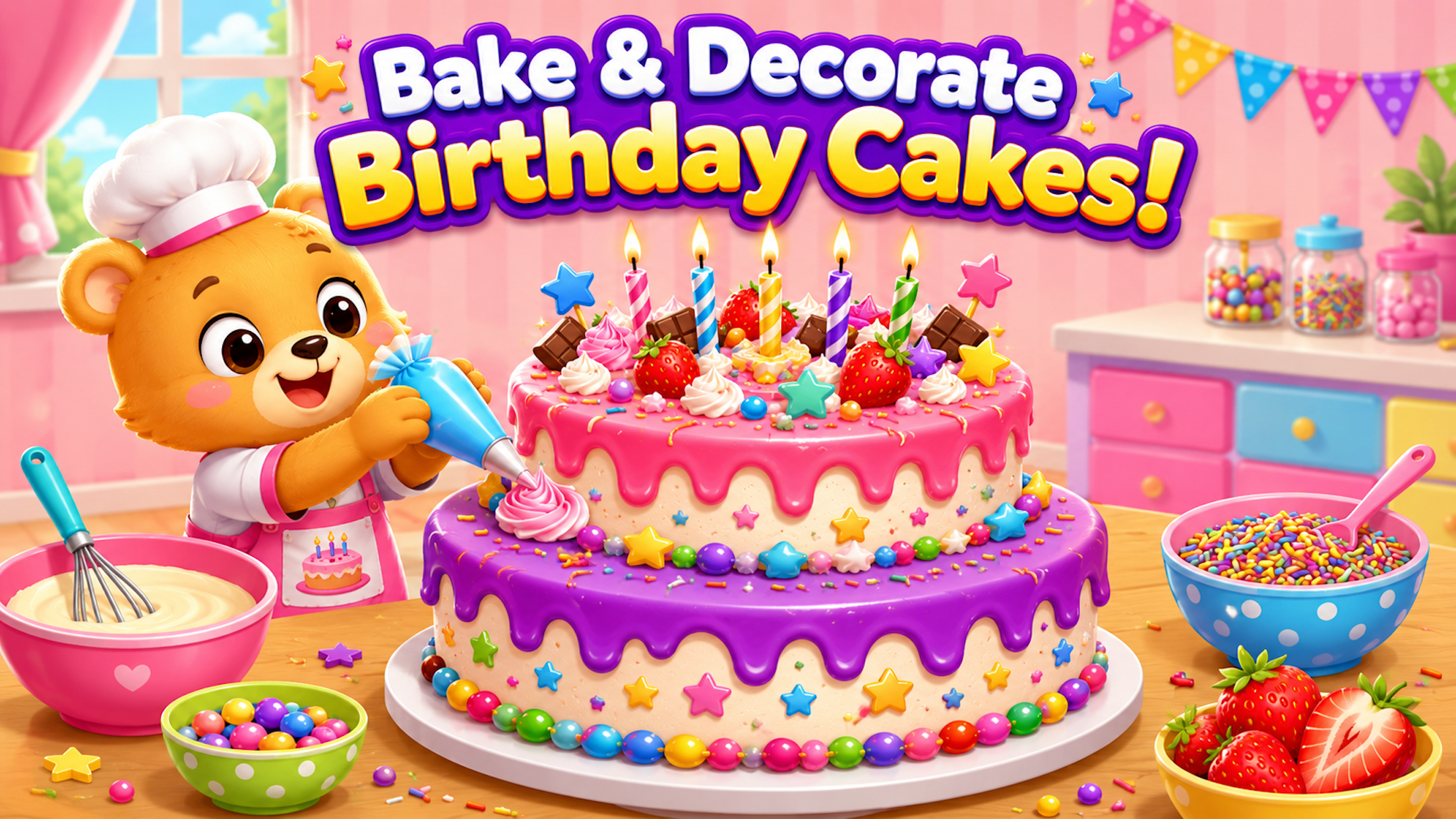 اسکرین شات 1 بازی Kids Birthday Cake & Party