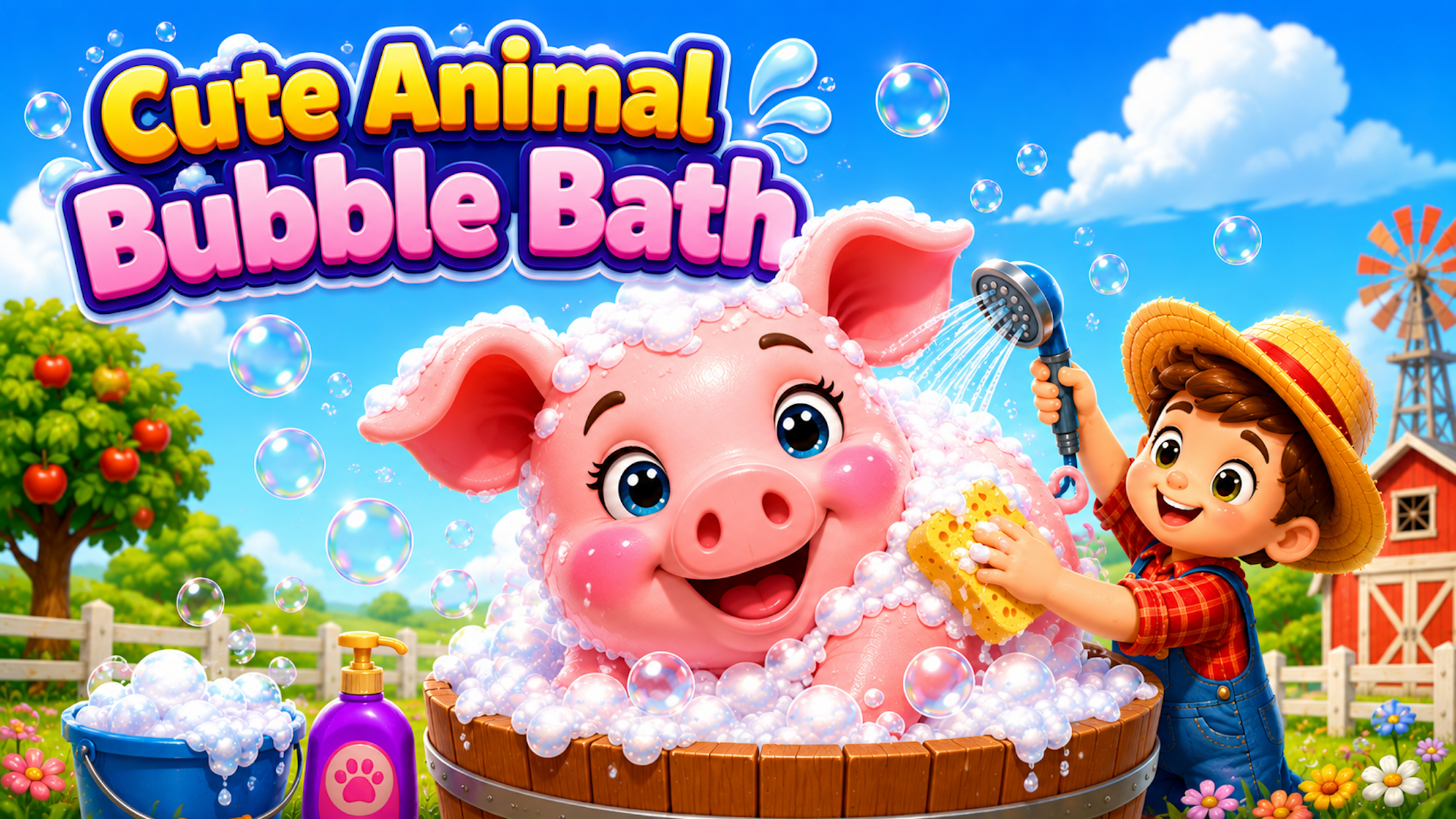 اسکرین شات 5 بازی Toddler Farm: Animal Care Game