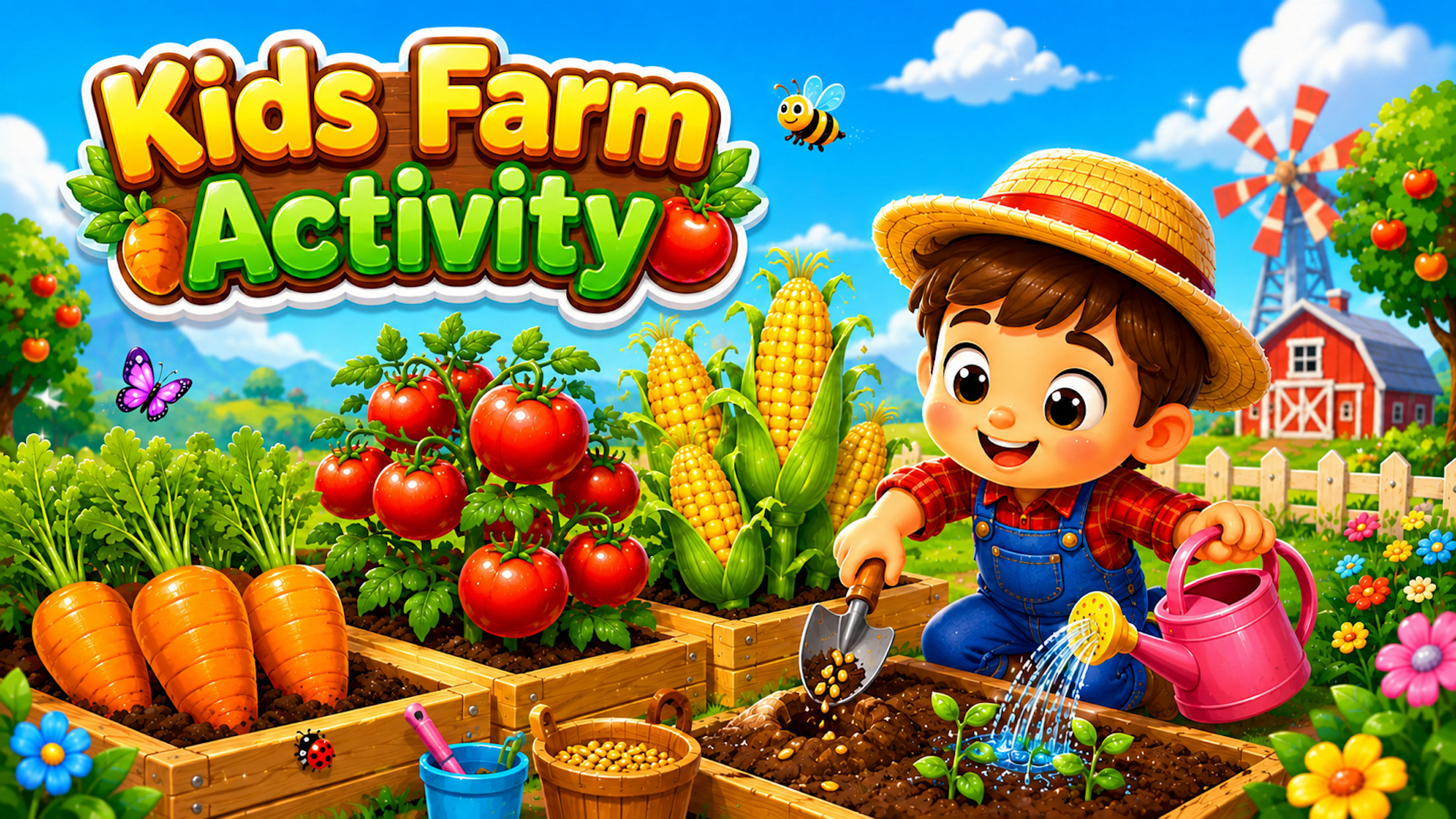 اسکرین شات 3 بازی Toddler Farm: Animal Care Game