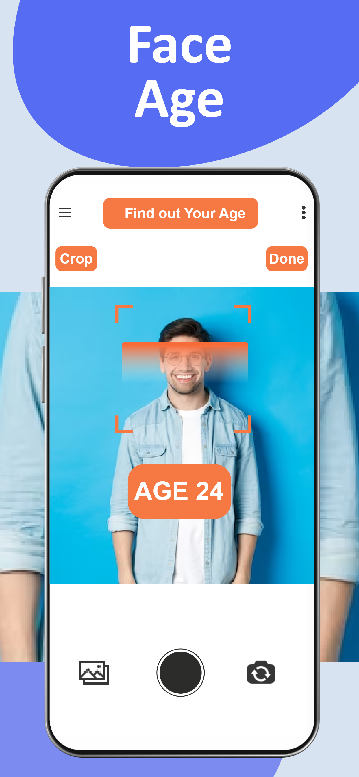اسکرین شات 2 برنامه Face Scanner: Age Detector