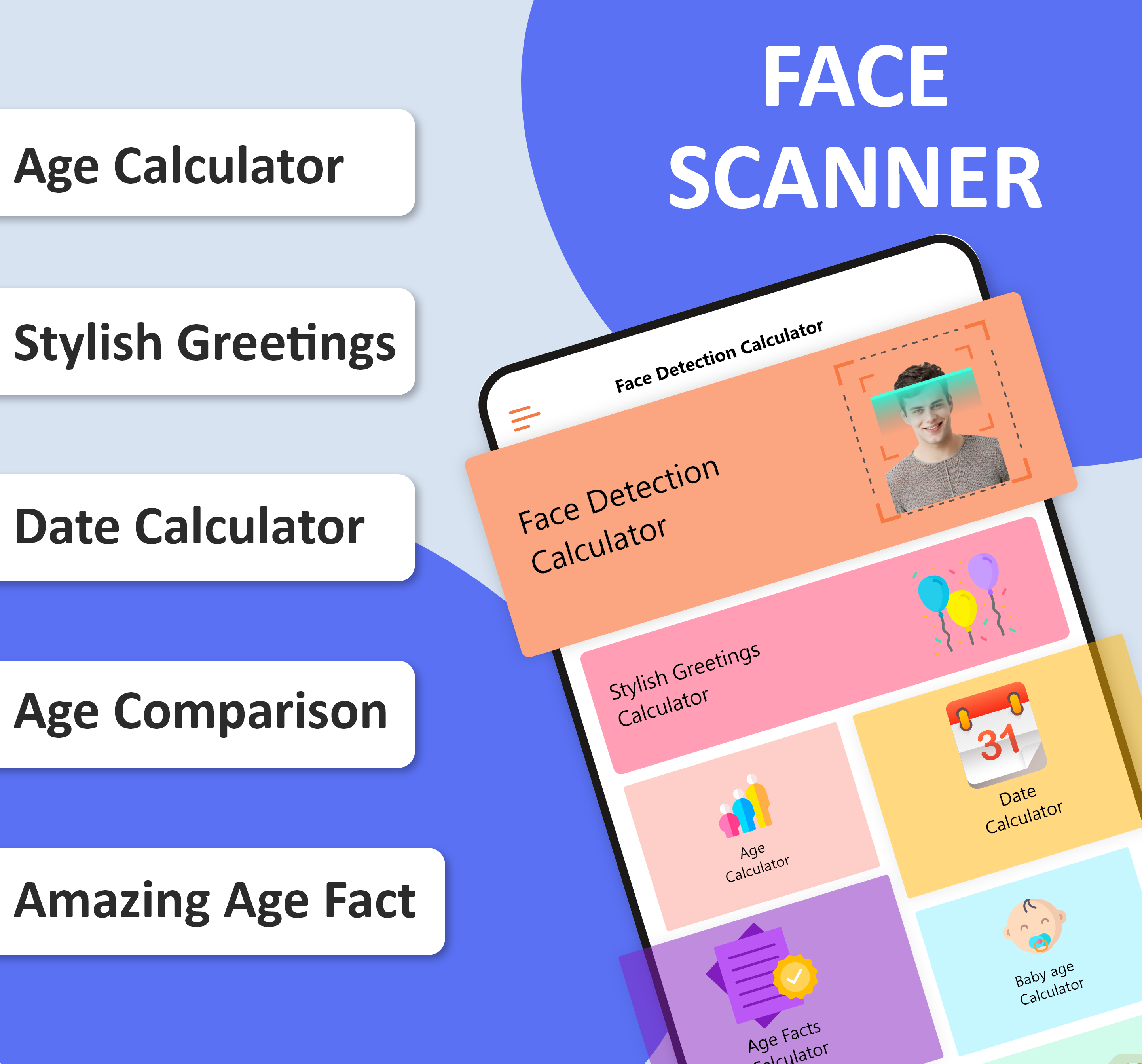 اسکرین شات 1 برنامه Face Scanner: Age Detector