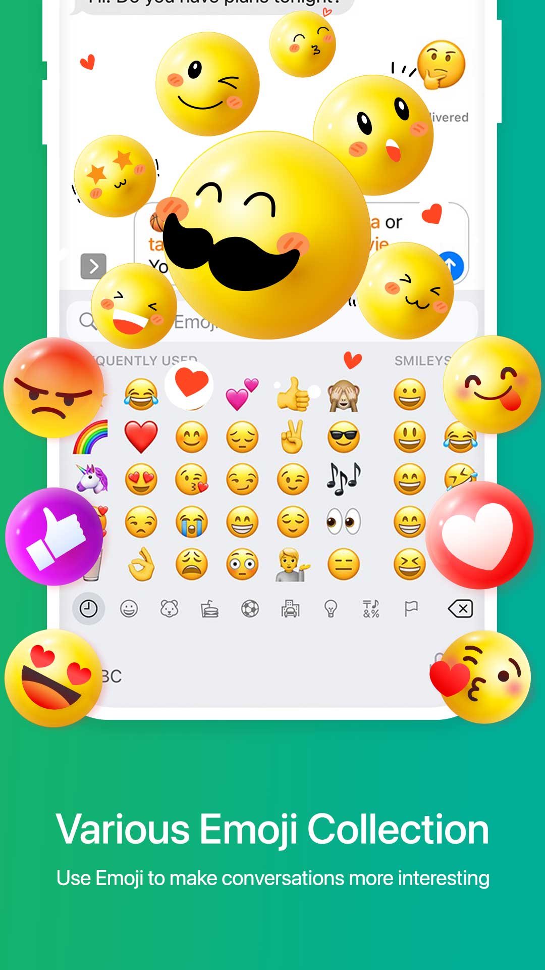 اسکرین شات 2 برنامه Faceboard: Font,Emoji Keyboard