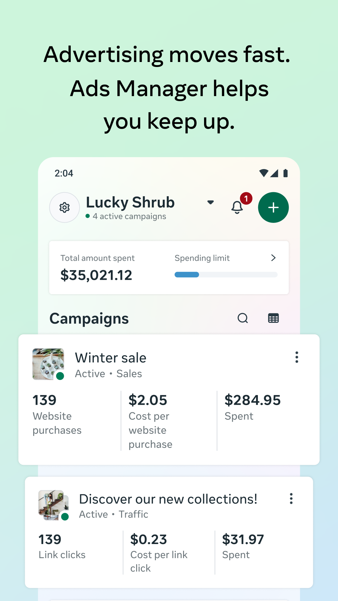 اسکرین شات 1 برنامه Meta Ads Manager