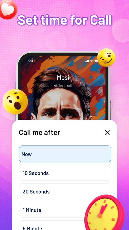 اسکرین شات 5 برنامه Prank Video Call & Fake Chat