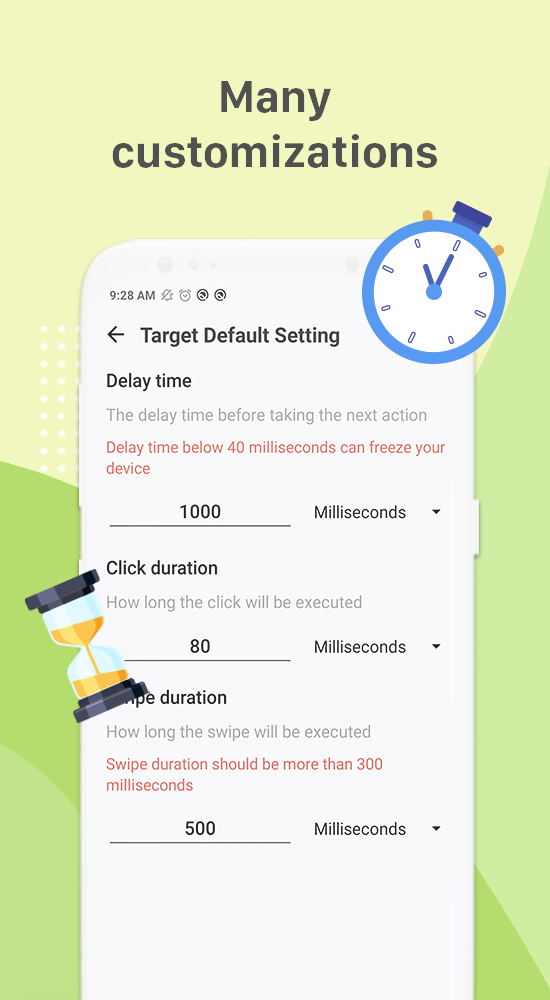 اسکرین شات 5 برنامه Auto Clicker: Automatic click