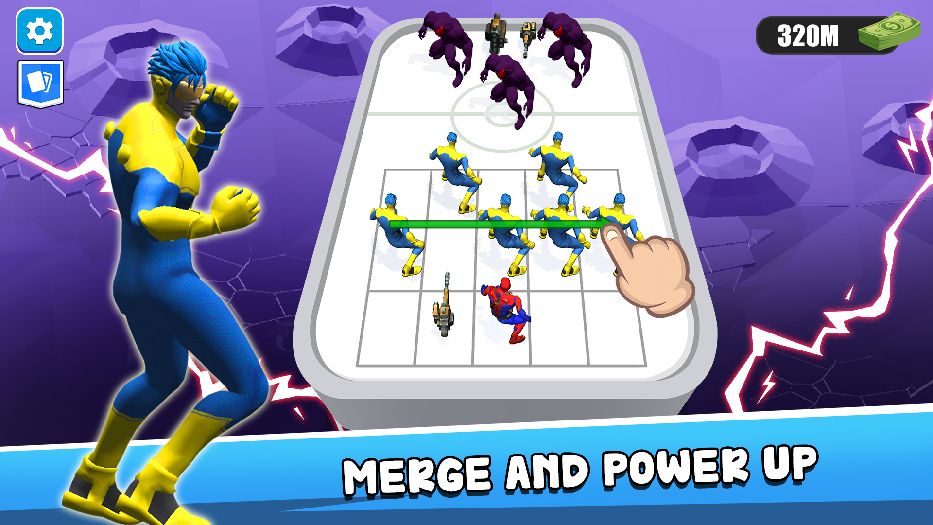اسکرین شات 1 بازی Merge Master: Superhero Fight