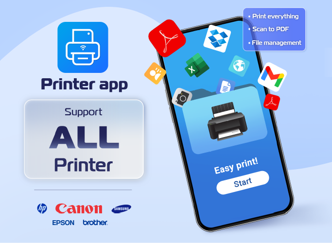 اسکرین شات 1 برنامه Printer App: Print from phone