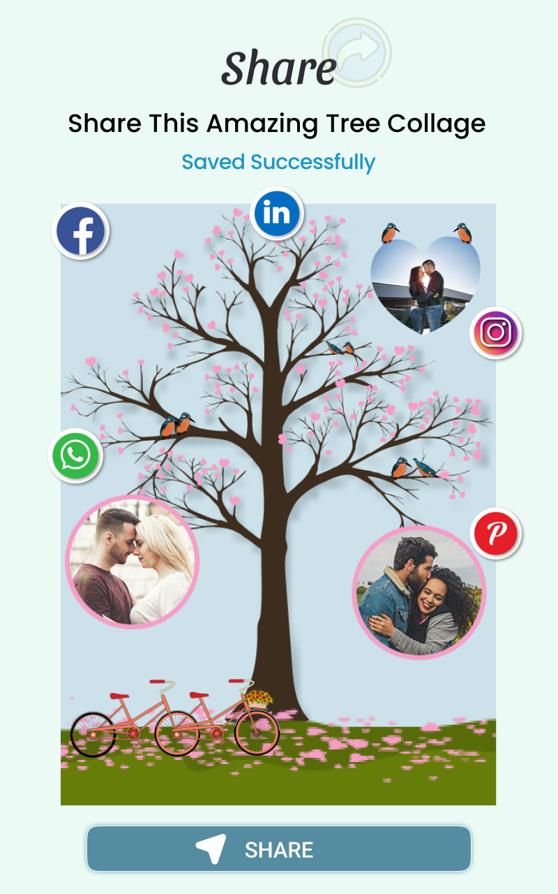 اسکرین شات 8 برنامه Family Photo Frame - Tree Grid