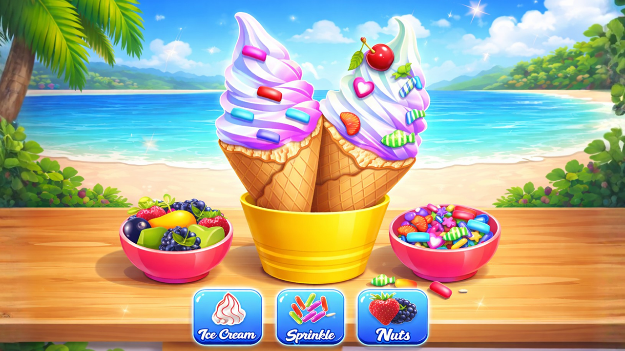 اسکرین شات 1 بازی Ice cream games DIY, ASMR