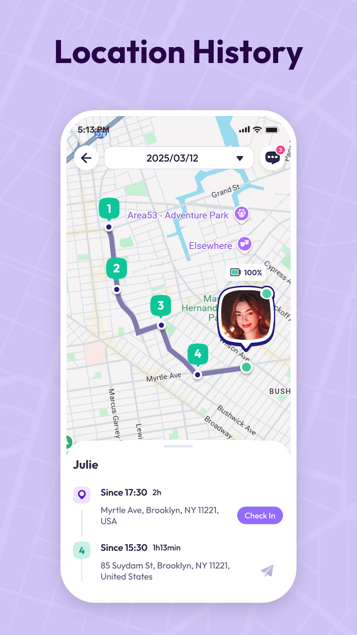 اسکرین شات 4 برنامه Link360: GPS Tracker