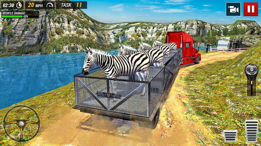 اسکرین شات 6 بازی Offroad Truck Animal Transport Games