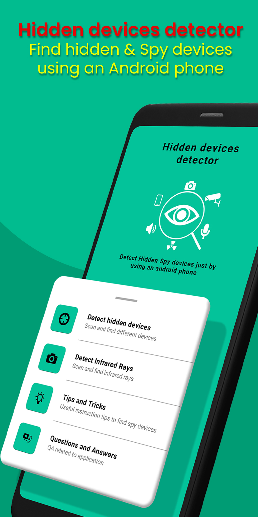 اسکرین شات 1 برنامه Hidden devices detector