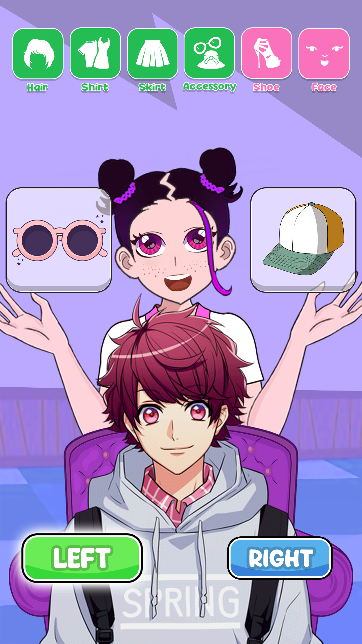 اسکرین شات 2 بازی Left or Right Dress Up Fashion