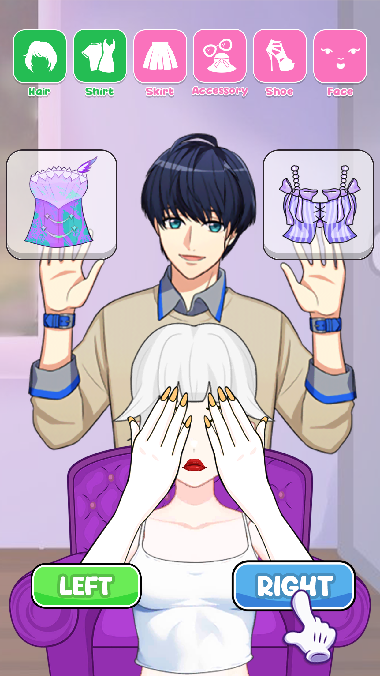 اسکرین شات 1 بازی Left or Right Dress Up Fashion