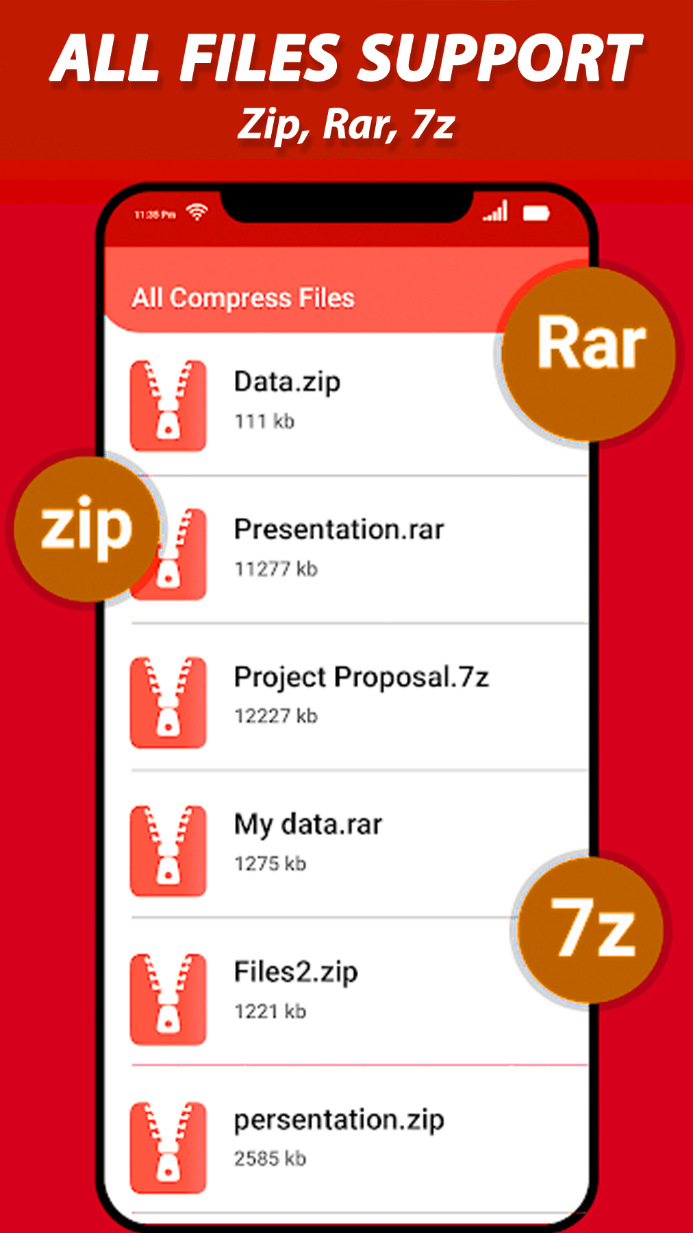 اسکرین شات 4 برنامه RAR Extractor : Zip Extractor