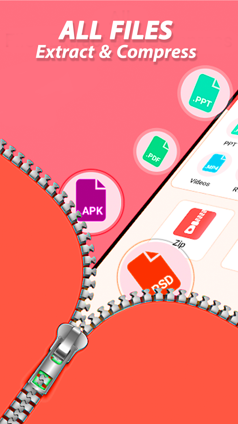 اسکرین شات 1 برنامه RAR Extractor : Zip Extractor