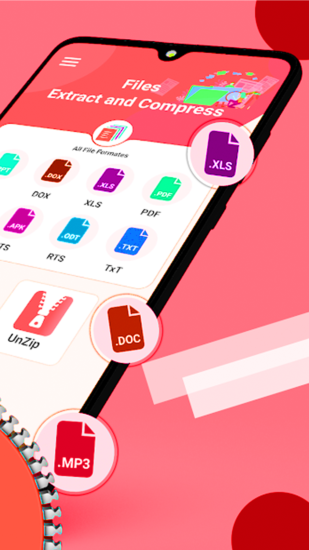 اسکرین شات 2 برنامه RAR Extractor : Zip Extractor