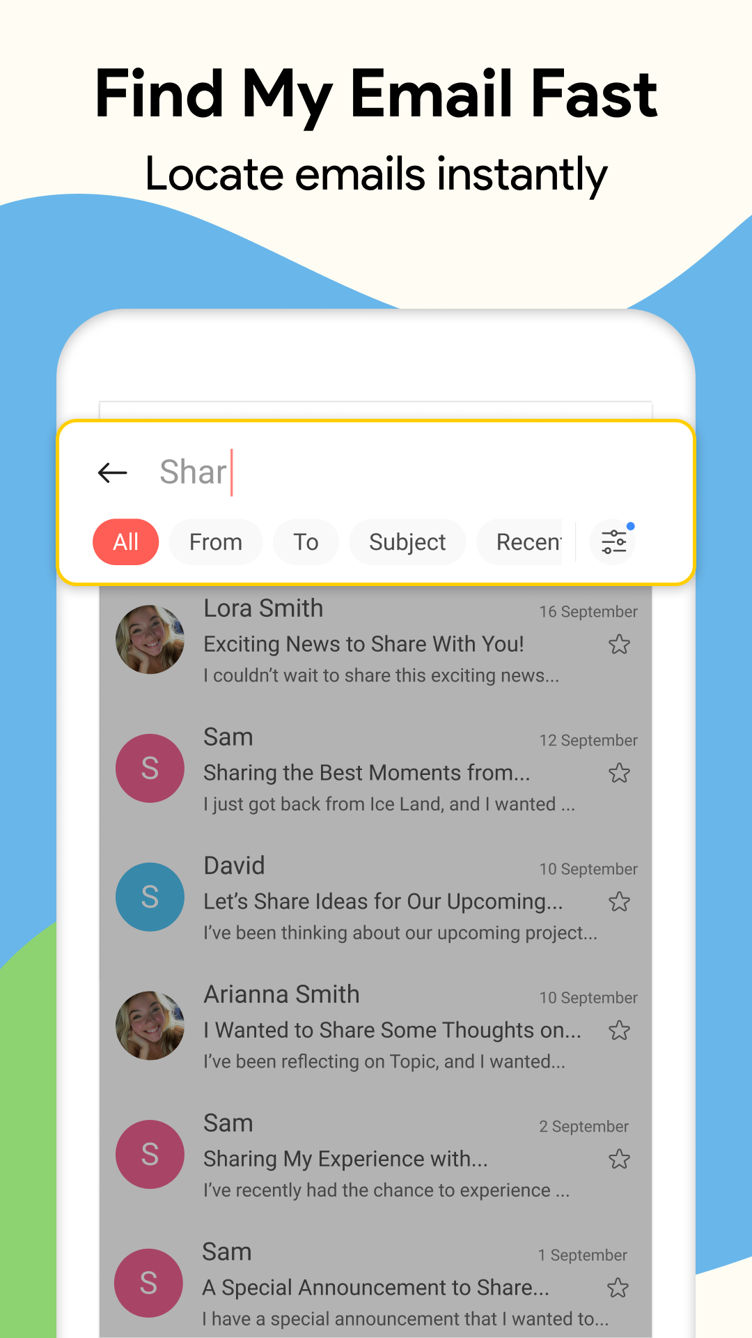 اسکرین شات 8 برنامه Email - Fast and Smart Mail