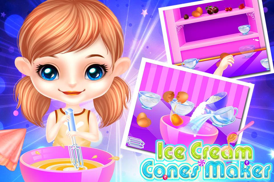 اسکرین شات 1 برنامه Ice Cream Cones Maker
