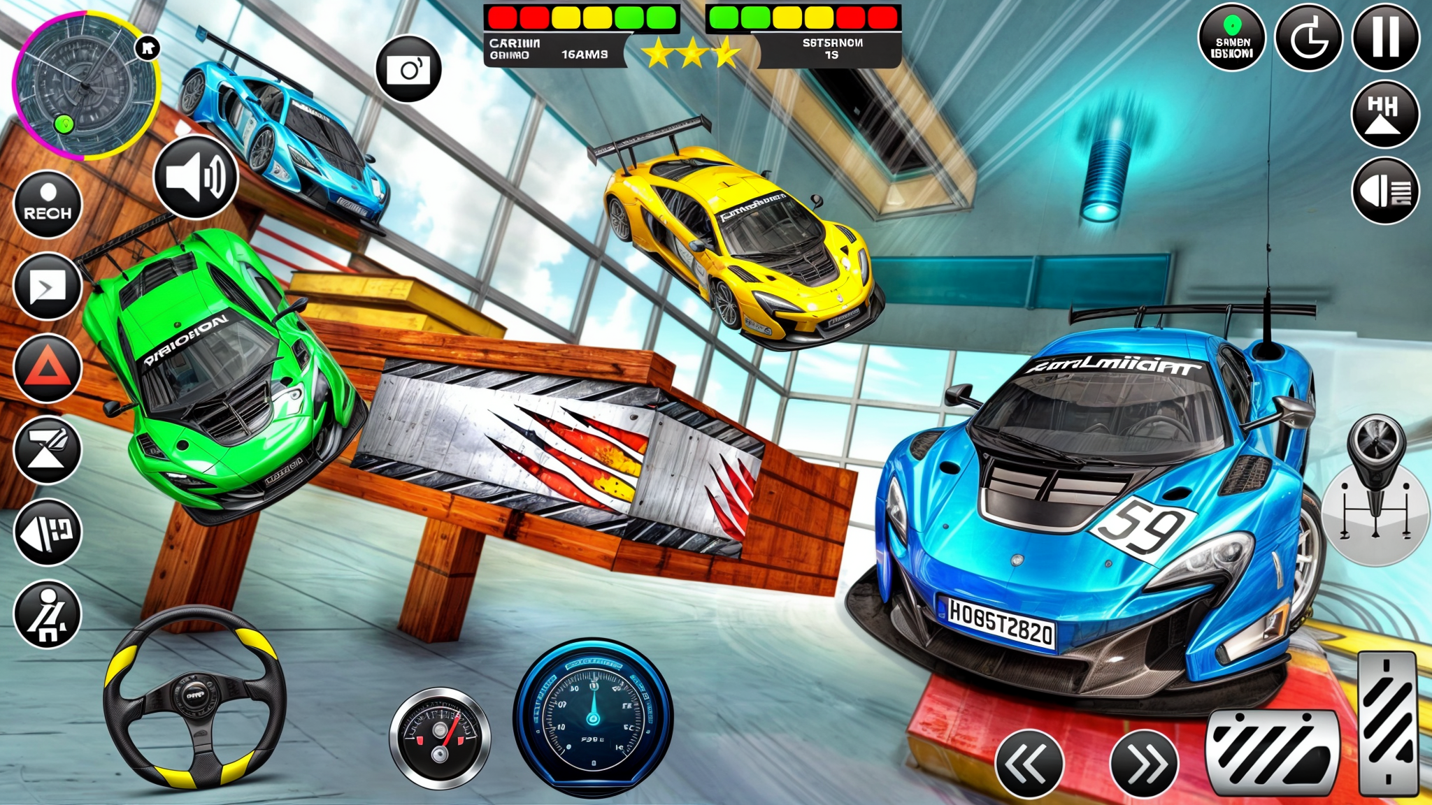 اسکرین شات 5 بازی Toy Car Stunts GT Racing Games