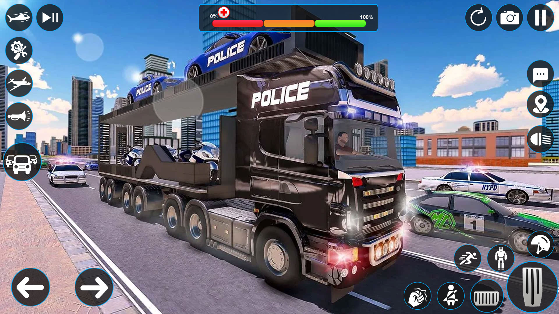 اسکرین شات 4 بازی Police Robot Transport Games