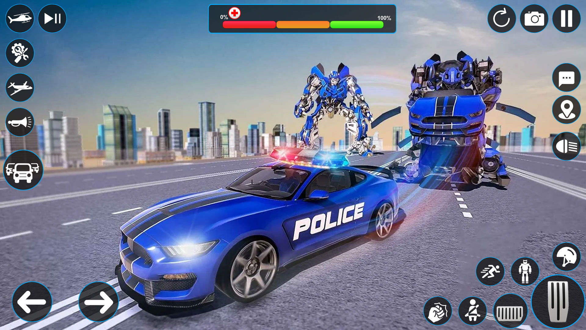 اسکرین شات 2 بازی Police Robot Transport Games