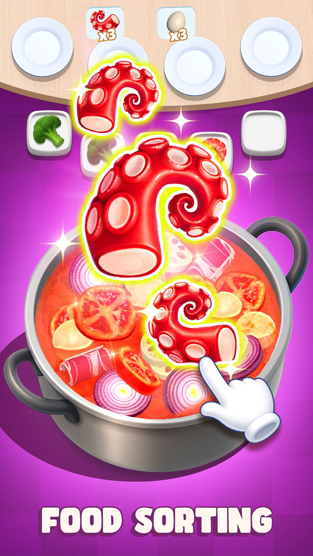 اسکرین شات 7 بازی Hotpot Frenzy: Food Sort